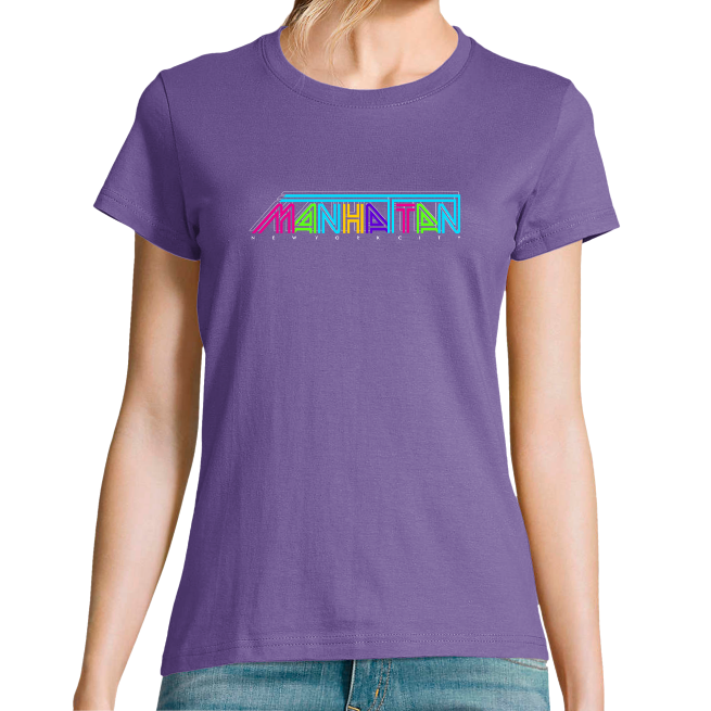 T-SHIRT MANHATTAN NEON FEMME 
