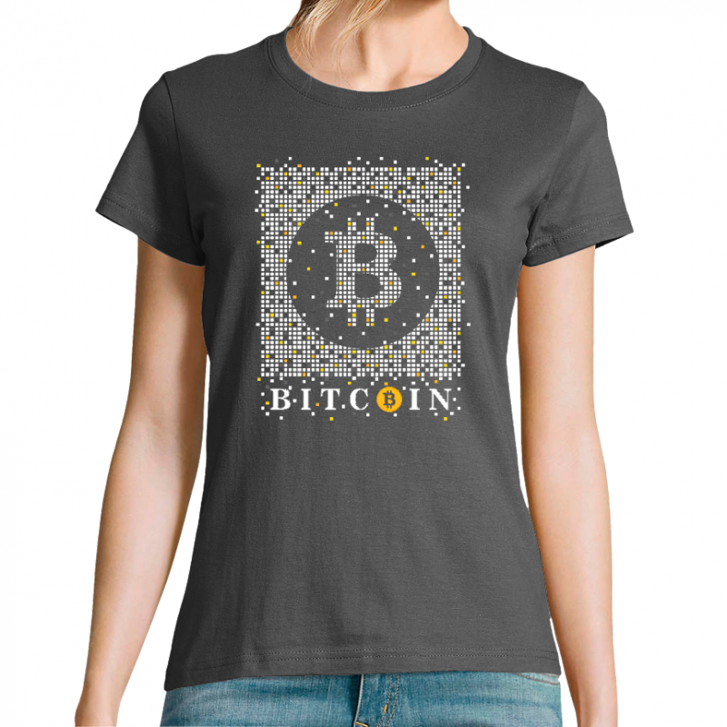 T-SHIRT BITCOIN NUMÉRIQUE FEMME
