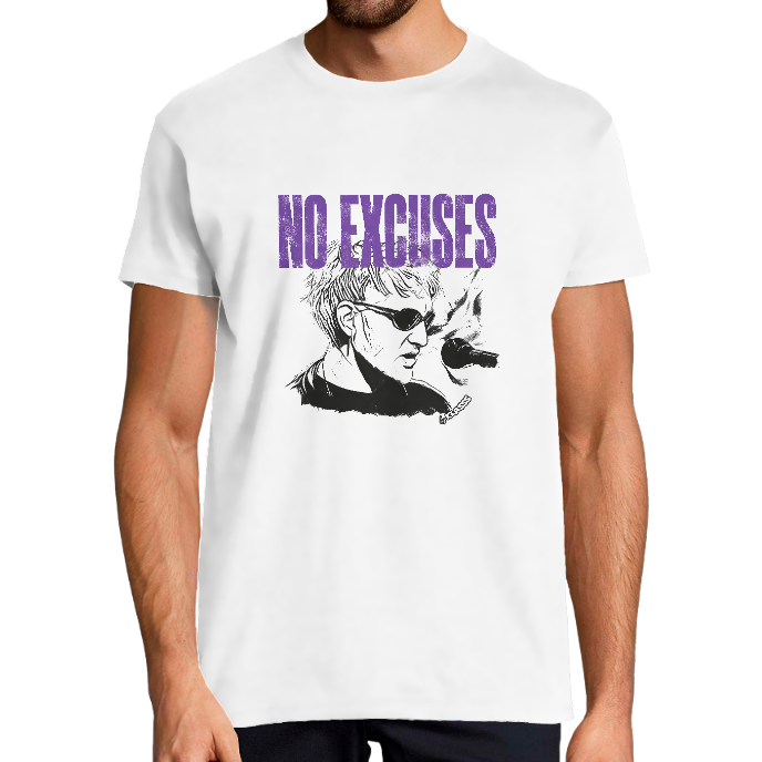 T-SHIRT HOMME KLASSS "NO EXCUSES" Vintage Rock, col rond 190 gr