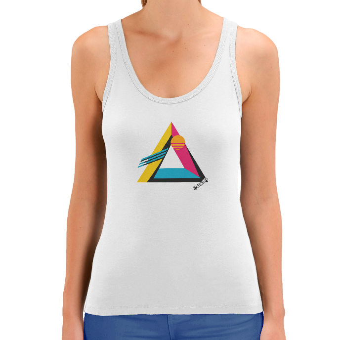 Débardeur FEMME KLASSS VINTAGE "TRIANGLE ART 80S" , Style Original