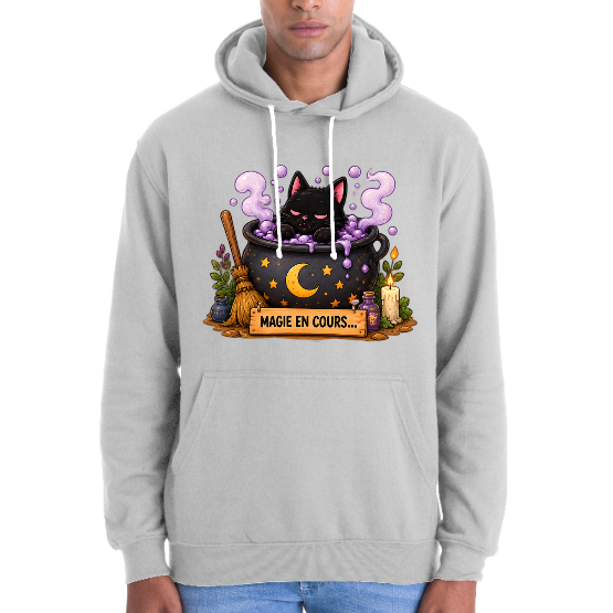 Sweat Halloween ado adulte Magie en cours