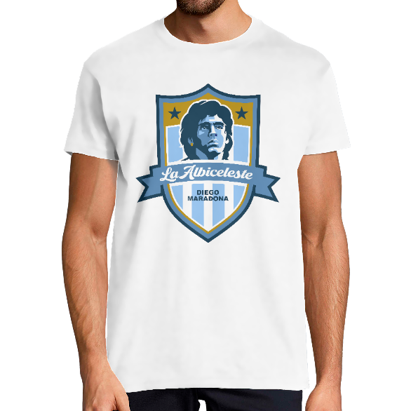 Face T-SHIRT DIEGO ALBICELESTE HOMME