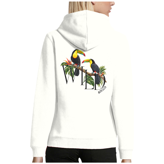 SWEAT FEMME KLASSS "TOUCAN WILD", Style Nature Chic et exotique