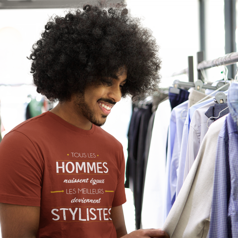 T-SHIRT MÉTIER LES MEILLEURS DEVIENNENT STYLISTES