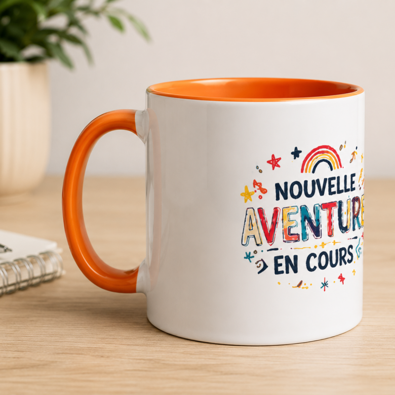 Mug rentrée – Nouvelle aventure en cours