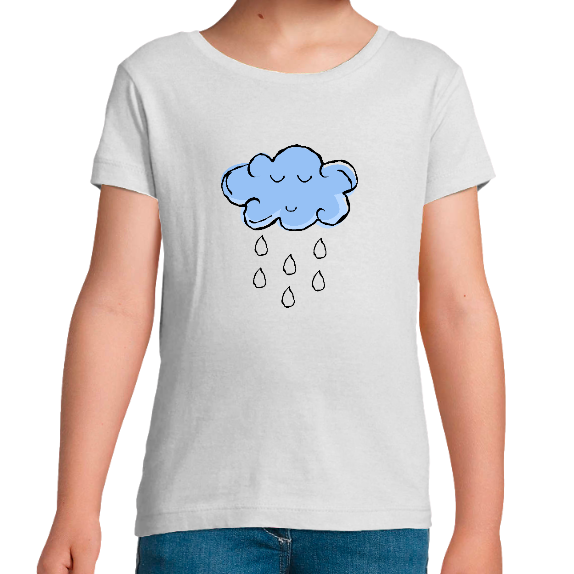T-SHIRT NUAGE DE LICORNE FILLE