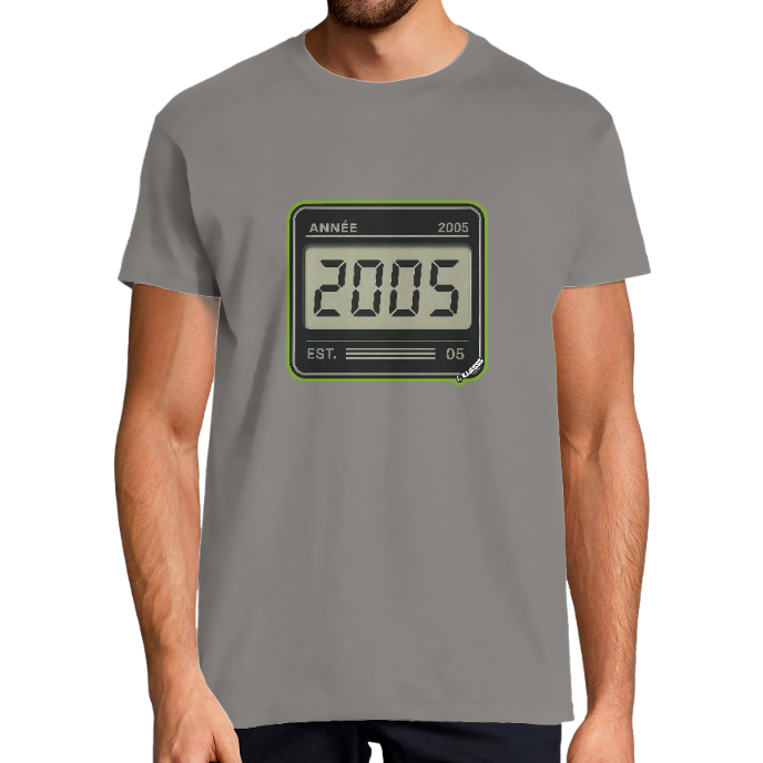 T-shirt Homme "2005" KLASSS col rond 190 gr