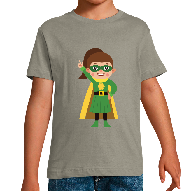 T-SHIRT SUPER-HÉROS FLEUR GARÇON