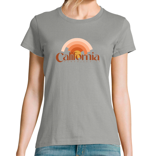 T-SHIRT CALIFORNIA CITY FEMME 