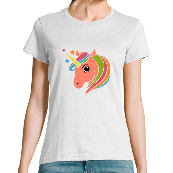 T-SHIRT JOLIE LICORNE FEMME