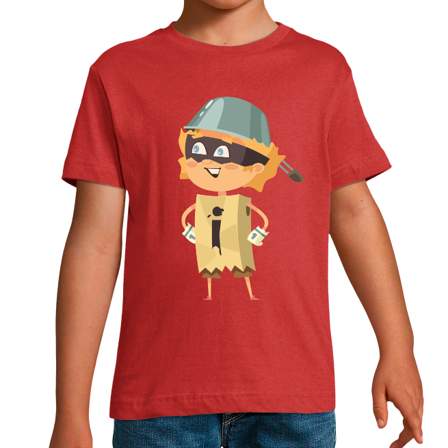 T-SHIRT SUPER-HÉROS EN CARTON GARÇON