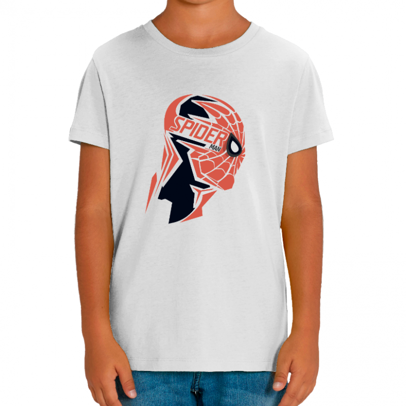 T-SHIT LA FACE DE SPIDER-MAN ENFANT