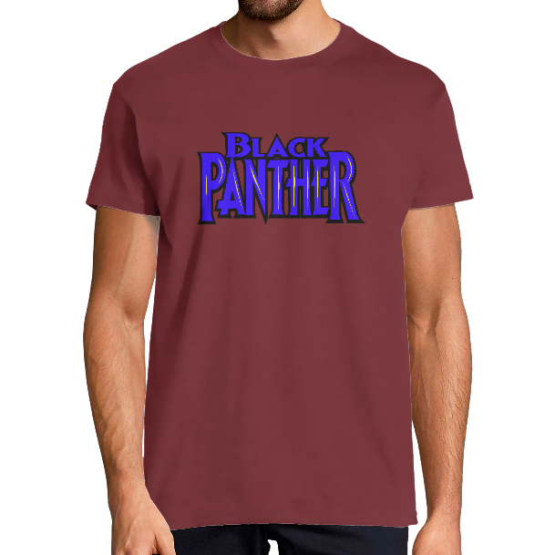 T-SHIRT BLACK PANTHER BLUE HOMME