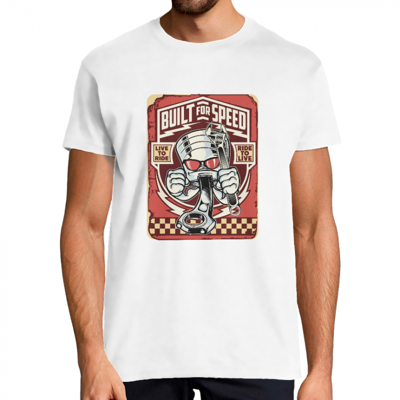 T-SHIRT BUILT FOR SPEED HOMME