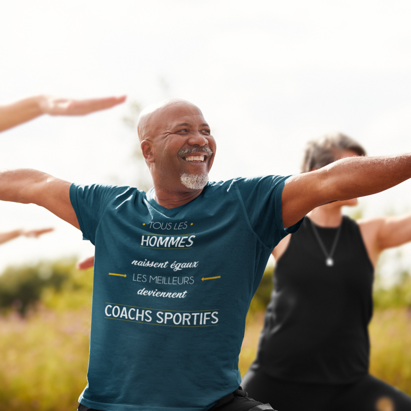 T-SHIRT MÉTIER LES MEILLEURS DEVIENNENT COACHS SPORTIFS