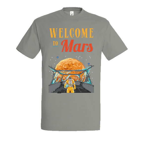Face T-shirt "Welcome to Mars"