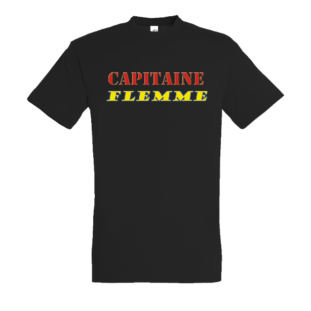 T-shirt GEEK Capitaine Flemme