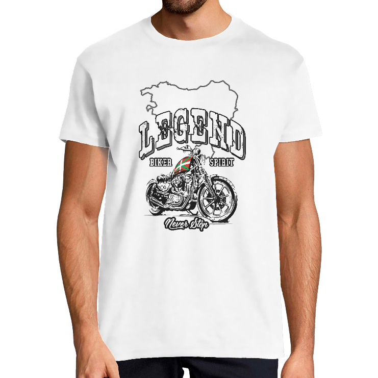 Face BIKER SPIRIT BASQUE - T-SHIRT HOMME