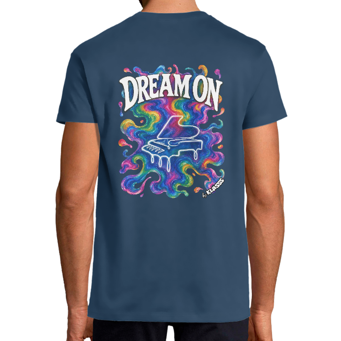 T-SHIRT HOMME KLASSS 'DREAM ON ART" Style Rock colours, col rond 190 gr