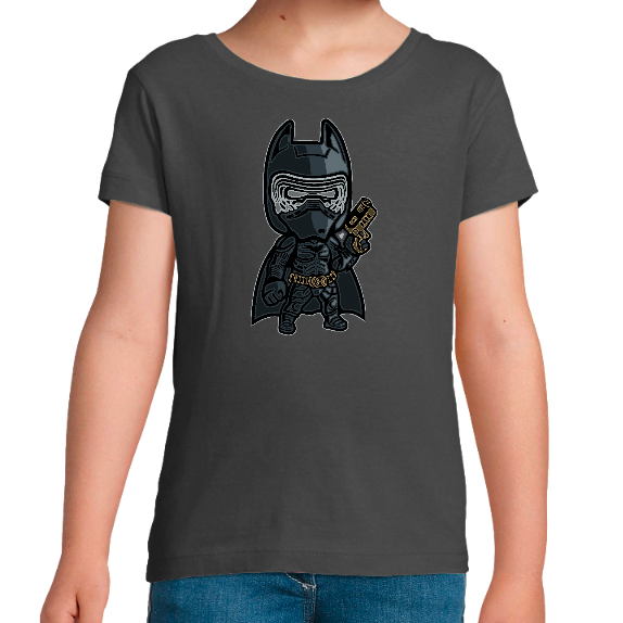 T-SHIRT DARK NIGHT BATMAN FILLE