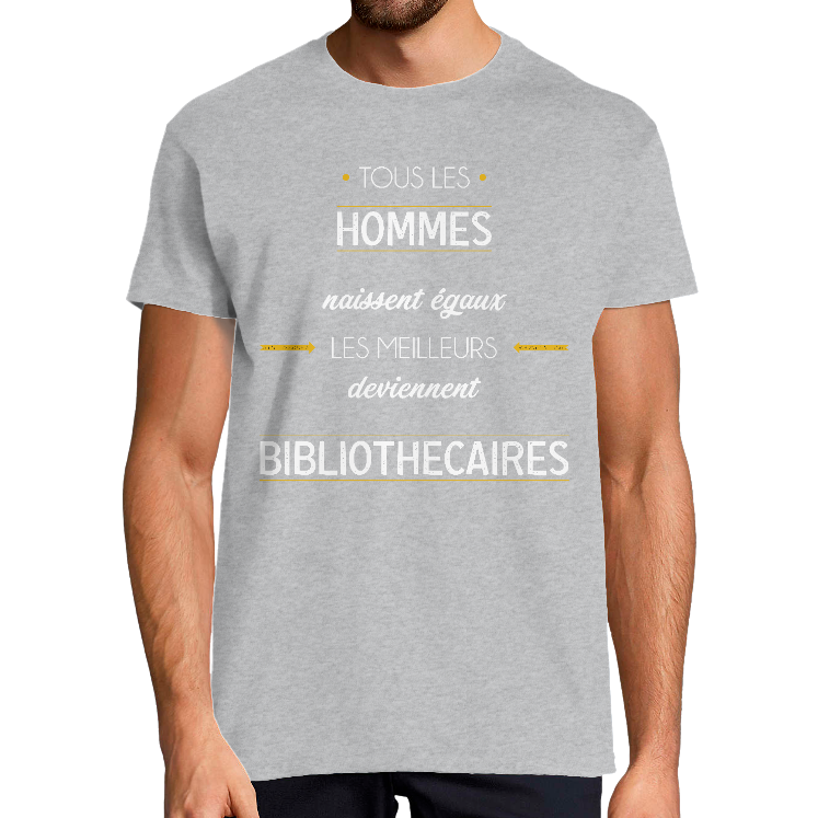 T-SHIRT MÉTIER LES MEILLEURS DEVIENNENT BIBLIOTHÉCAIRES