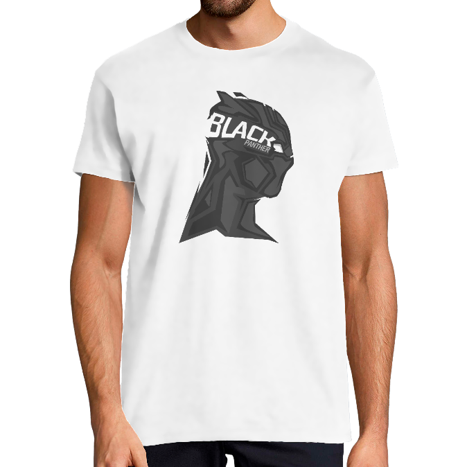 T-SHIRT BLACK PANTHER HOMME