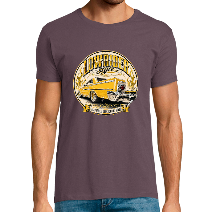 T-shirt Homme col rond REGENT FIT KLASSS "LOWRIDER YELLOW" California