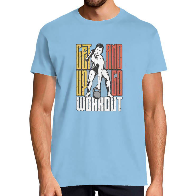 T-SHIRT GET UP AND GO WORKOUT HOMME