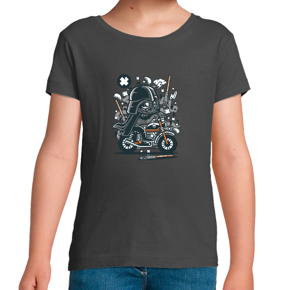 T-SHIRT DARK VADOR EN MOTOCROSS FILLE