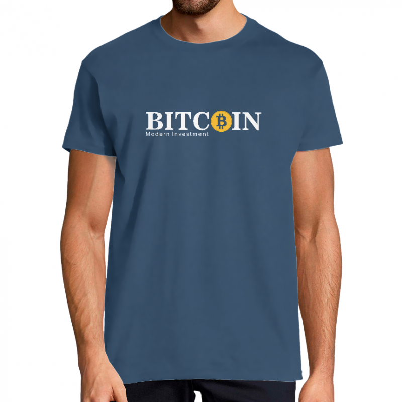 T-SHIRT BITCOIN MODERN INVESTMENT HOMME