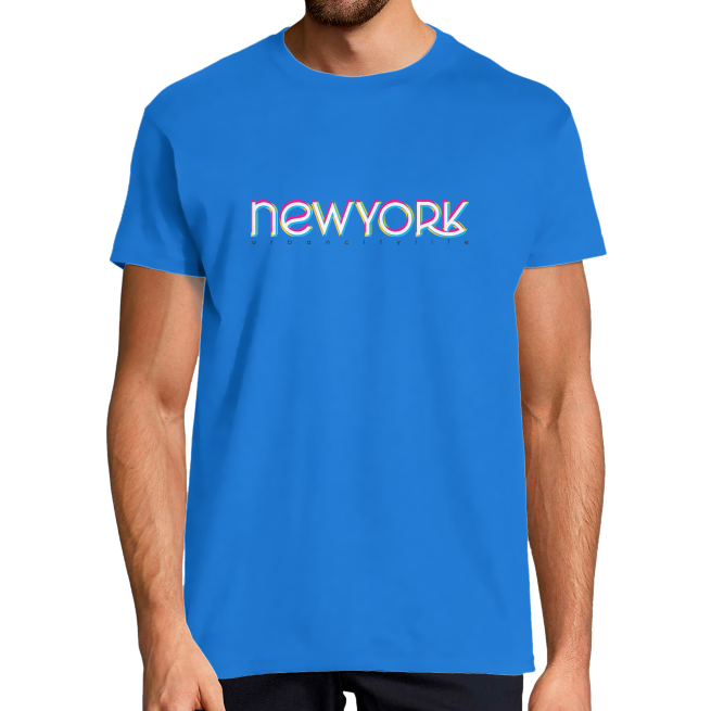 T-SHIRT NEW YORK BLANC HOMME 