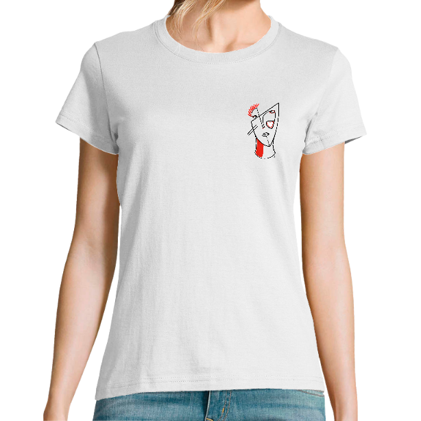 Face VISAGE ROUGE ET NOIR DESIGN