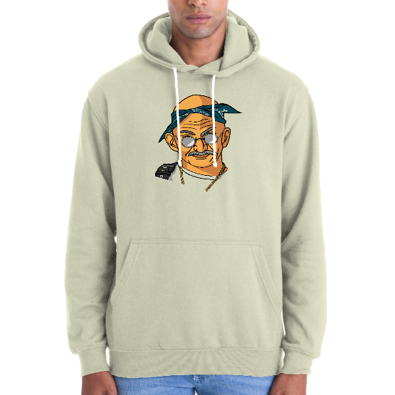  Sweatshirt unisexe imprimé « Tupac Gandhi » — tissu doux, production française