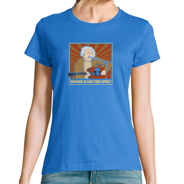 T-SHIRT KURT EINSTEIN FEMME– Tee-shirt humour rock pop culture streetwear