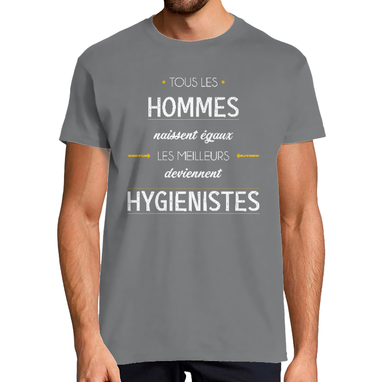 T-SHIRT MÉTIER LES MEILLEURS DEVIENNENT HYGIÉNISTES