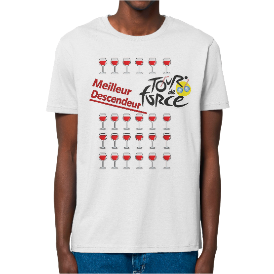 T-shirt Bio Homme Meilleur Descendeur – Tour de Force | Humour Tour de France Vélo Cyclisme