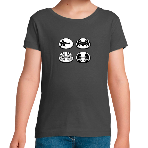 T-SHIRT KISS PUFT BAND FILLE