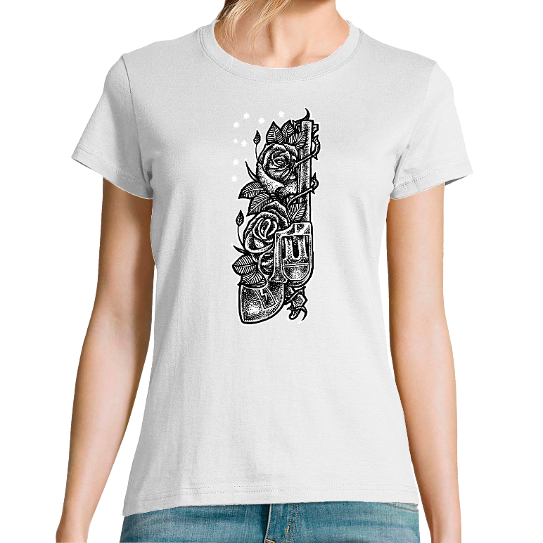 T-SHIRT FEMME - GUN