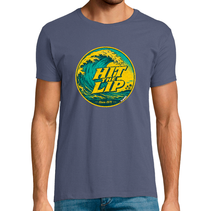 T-shirt Homme col rond REGENT FIT KLASSS "HIT THE LIP SURF"
