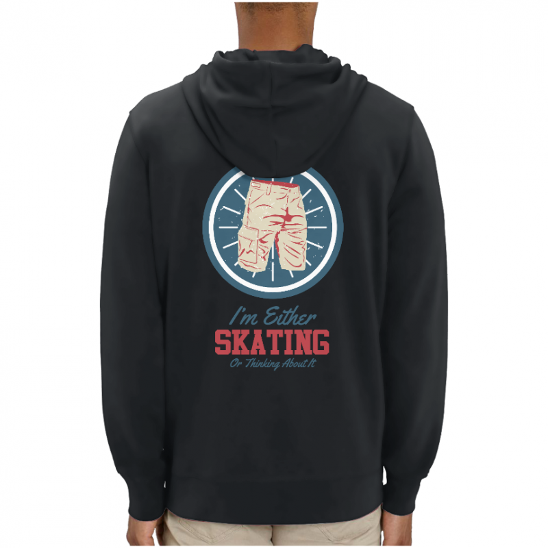 SWEATSHIRT I'M EITHER SKATING OR THINKING ABOUT UNISEXE