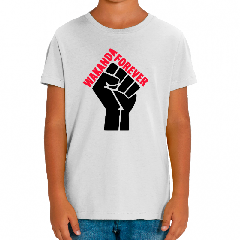Face T-SHIRT WAKANDA FOREVER ENFANT
