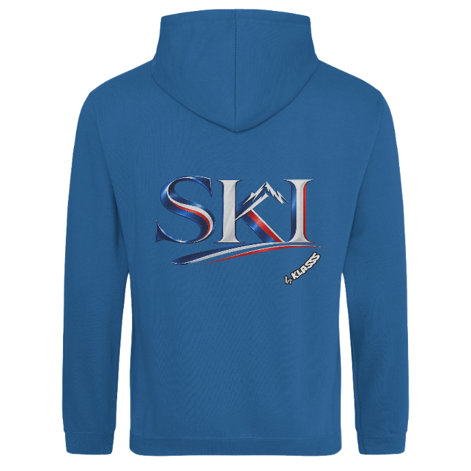 SWEAT A CAPUCHE HOMME KLASSS "SKI FR VINTAGE", style chic