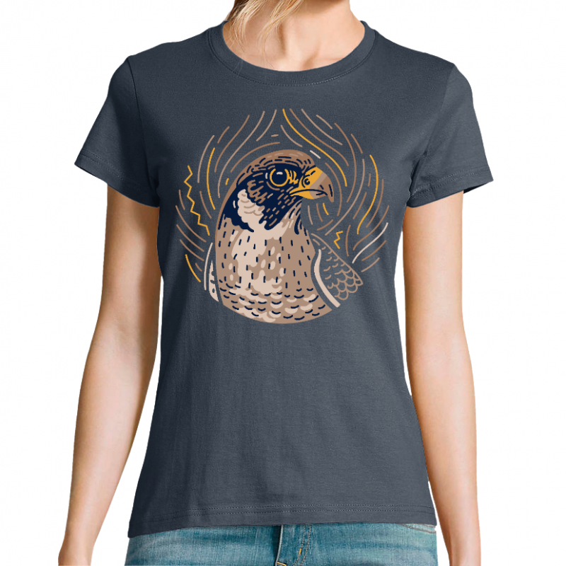 T-SHIRT FEMME - AMERICAN NATIVE FALCON