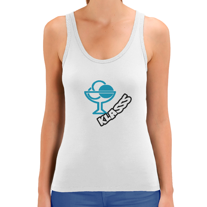 Débardeur FEMME "KLASSS OFFICAL COUPE ICE CREAM"  - Style KLASSS, coton bio