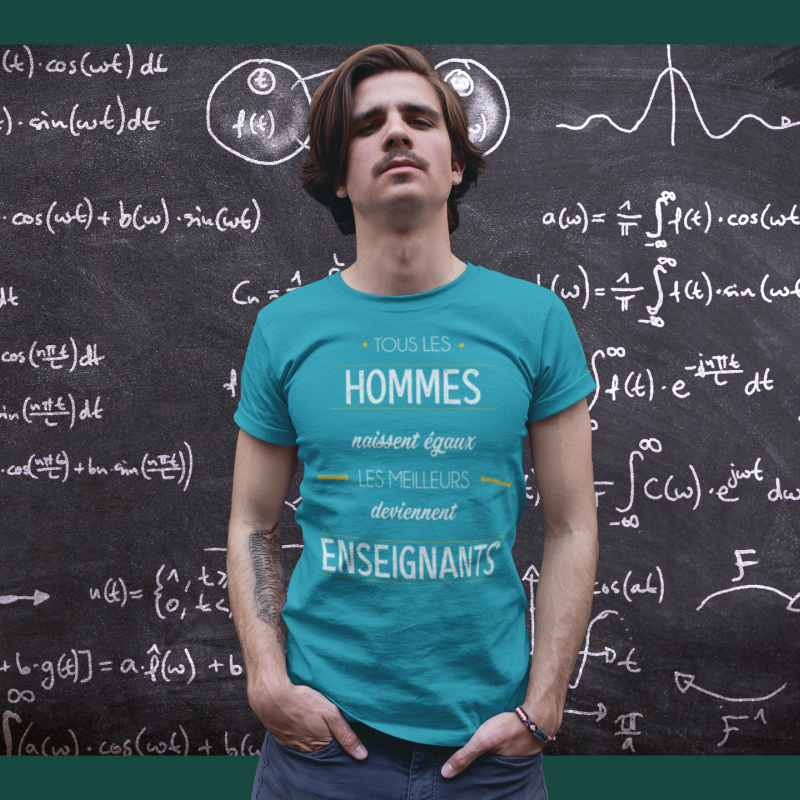 T-SHIRT MÉTIER LES MEILLEURS DEVIENNENT ENSEIGNANTS