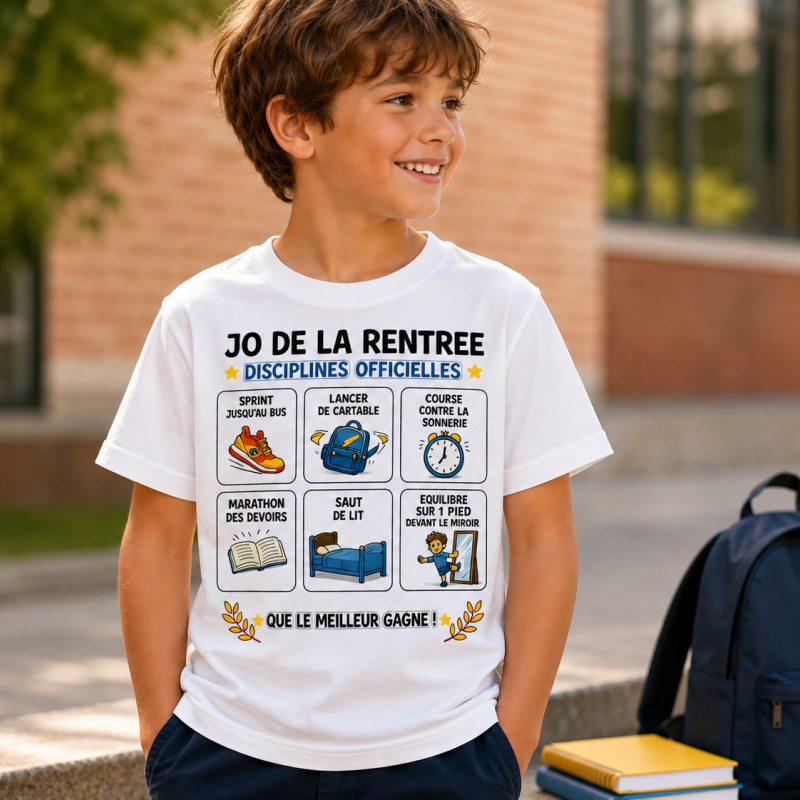T-shirt rentrée – Jeux de la rentrée, que le meilleur gagne !