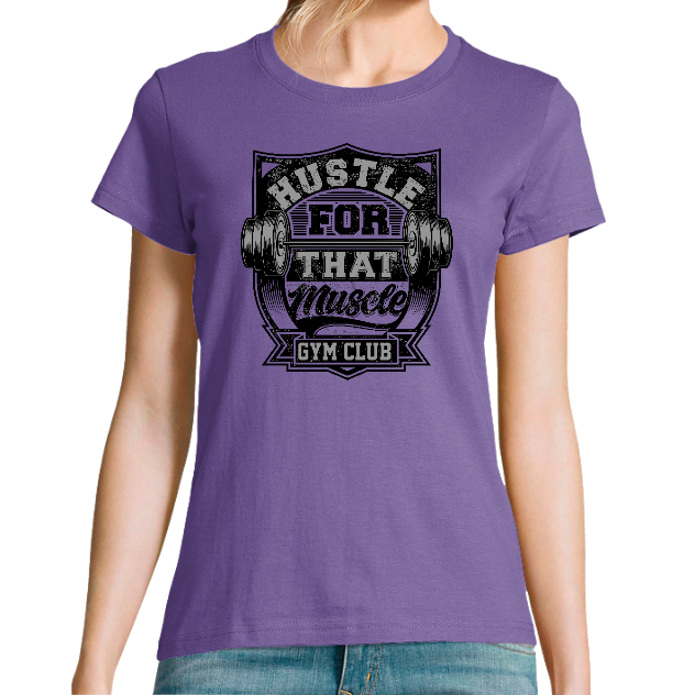 T-shirt Femme “Gym Club” – Fitness, Musculation & Lifestyle Sportif