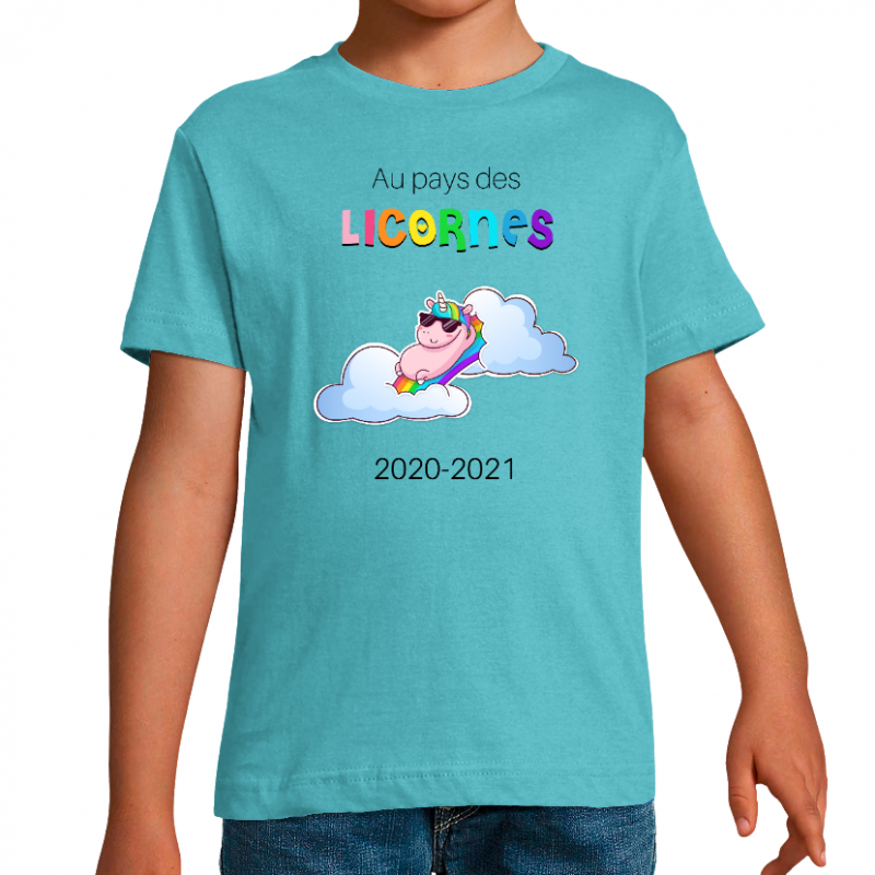 Face AU PAYS DES LICORNES - T-SHIRT ENFANT
