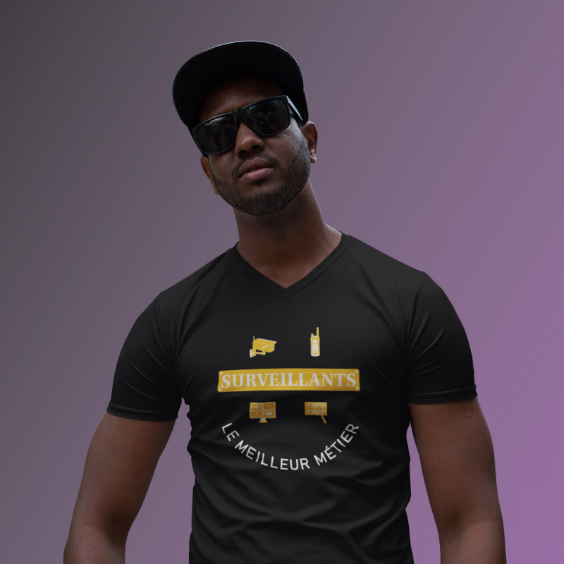 T-SHIRT SURVEILLANTS LE MEILLEUR MÉTIER POUR HOMME
