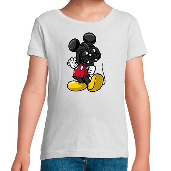 Face T-SHIRT MICKEY DARK FILLE